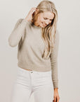Cashmere Cropped Sweater - Kapeka NZ