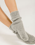 Silver alpaca socks