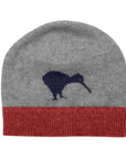 Kids Merinosilk Kiwi Beanie - Kapeka NZ. Protect your child from the cold and keep them warm in this cute Possum Merino beanie. Our feathery friend the kiwi will keep your child cosy and cuddly.