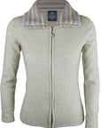 Lichen Merinosilk Stripe Trim Jacket - Kapeka NZ