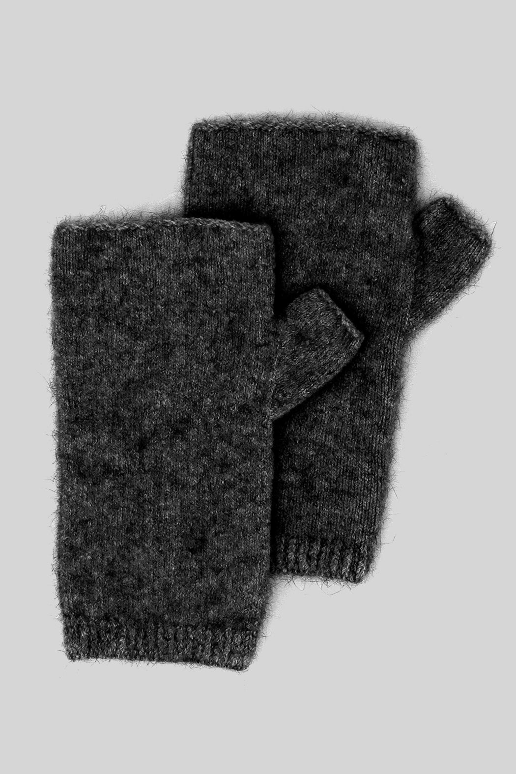 a pari of charcoal wrist warmer