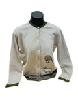 Cardigan Merinosilk Kiwi Patch Ladies