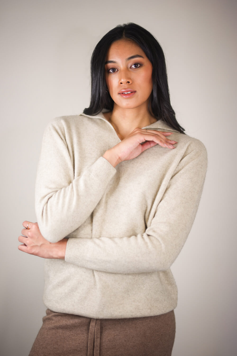 Merinosilk Polo Sweater