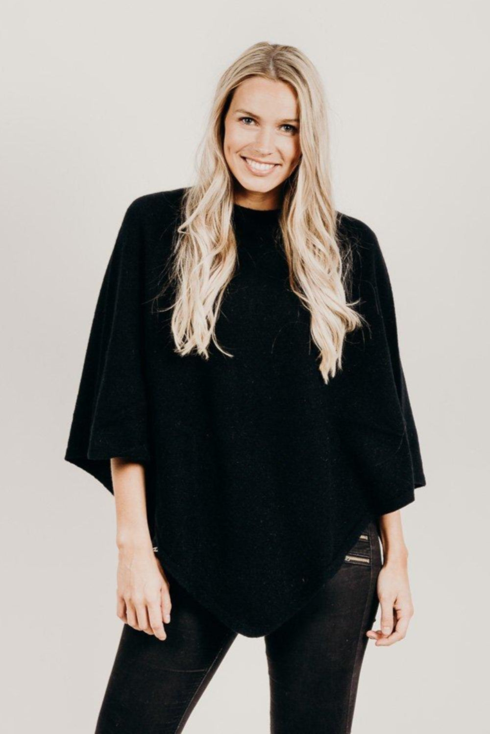 メリノシルク クラシック ポンチョ - ニュージーランド製 | Kapeka