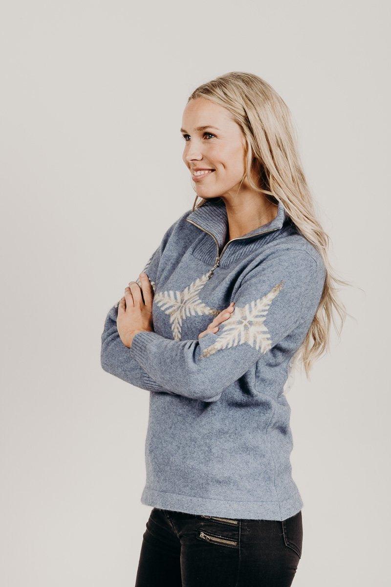 Merinosilk Silver Fern Sweater - Kapeka NZ