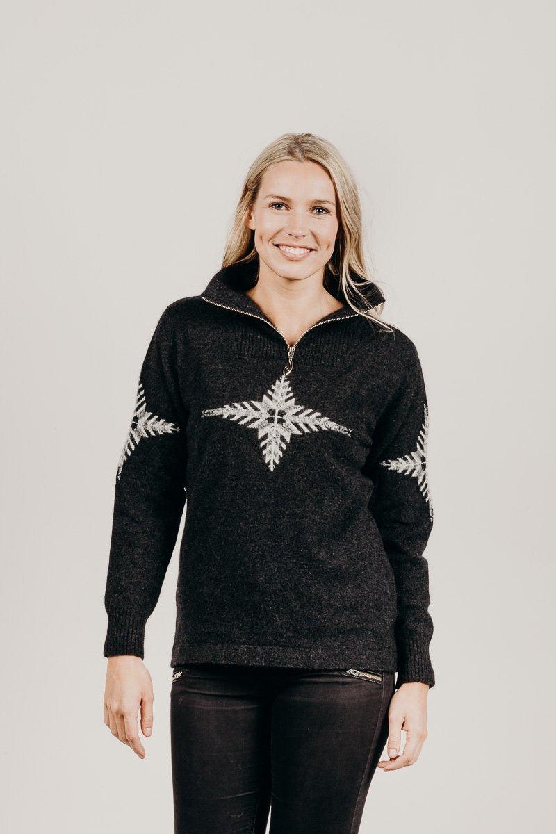 Merinosilk Silver Fern Sweater - Kapeka NZ