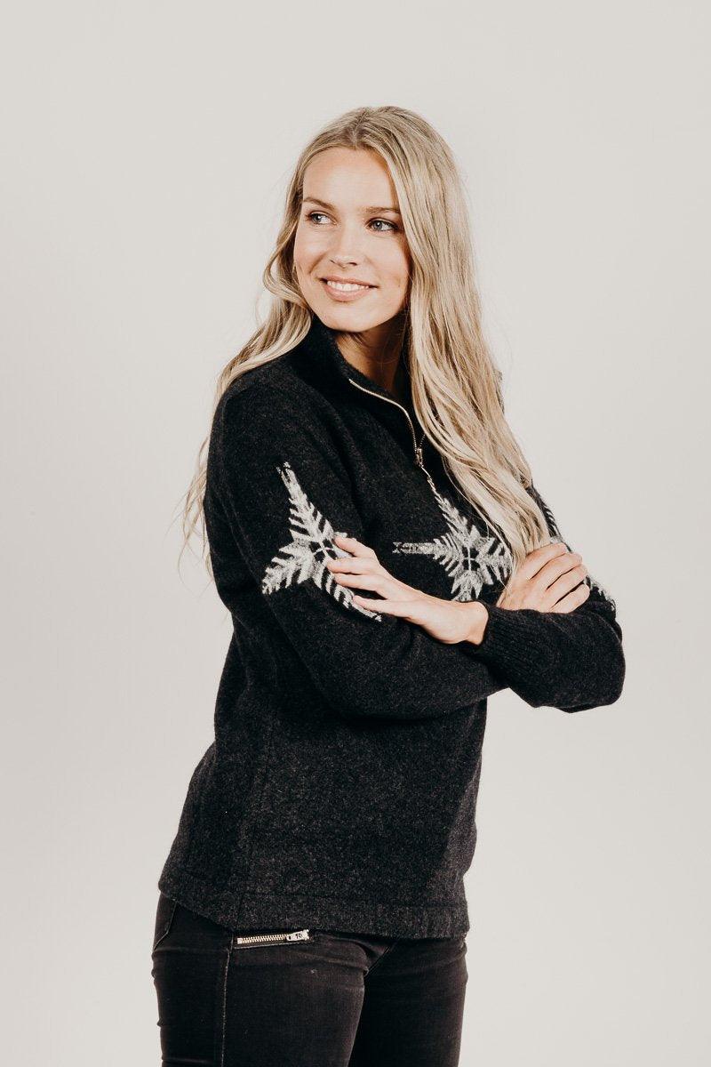 Merinosilk Silver Fern Sweater - Kapeka NZ