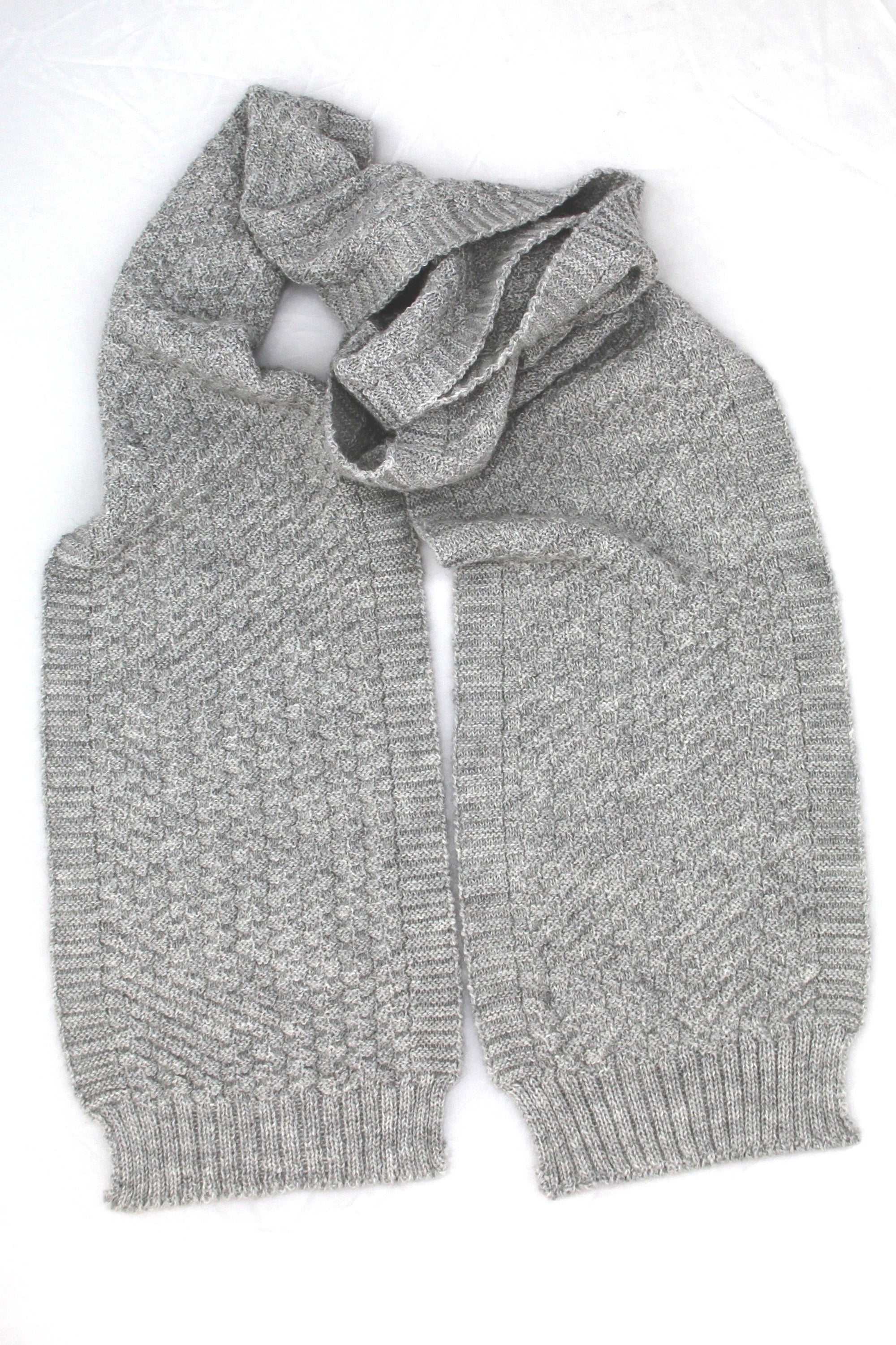 Taonga Alpaca Cashmere Scarf - Basket weave - Kapeka NZ 