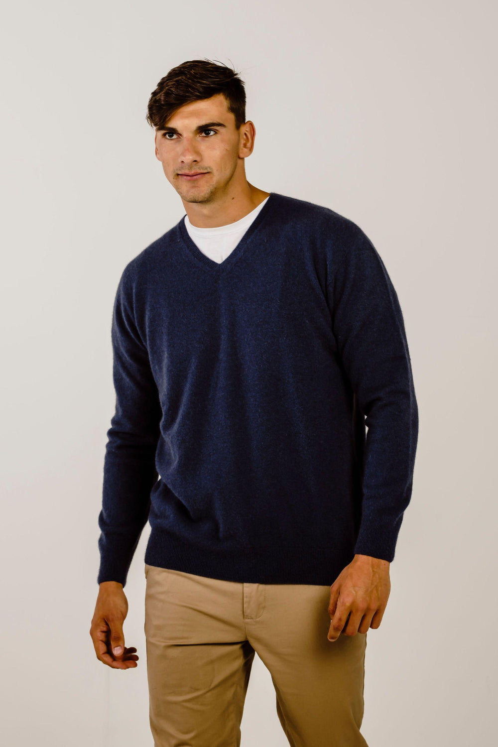 Cashmere V Neck Sweater - Kapeka NZ