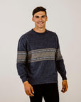 Merinosilk Fair Isle Crew Neck - Kapeka NZ