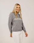 Cashmere Crystal Sweater - Kapeka NZ