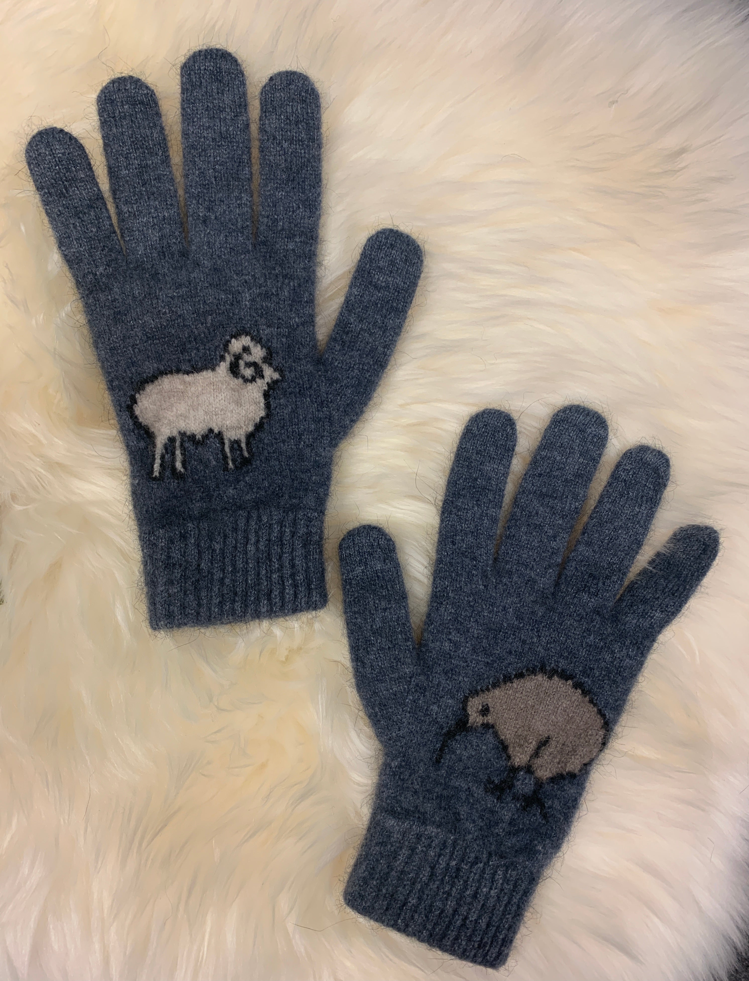 レディース羊革 シルク 手袋 フィンランド ヘルシンキ - 手袋