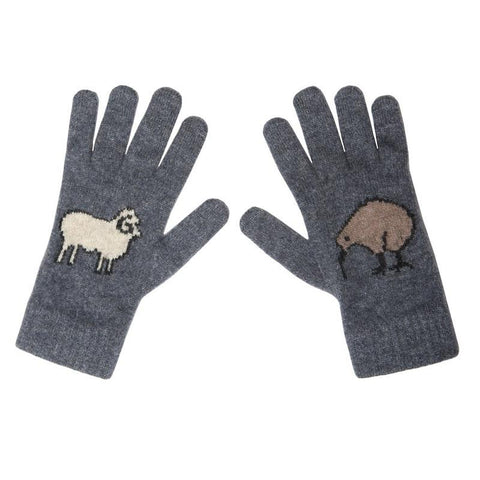 メリノシルク 手袋 (羊 ＆ キウィ)